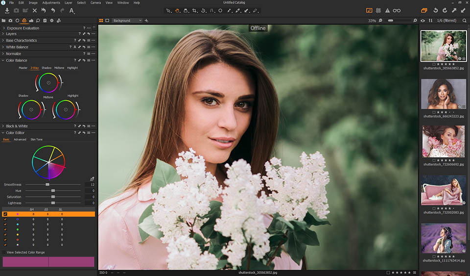 capture one pro interface