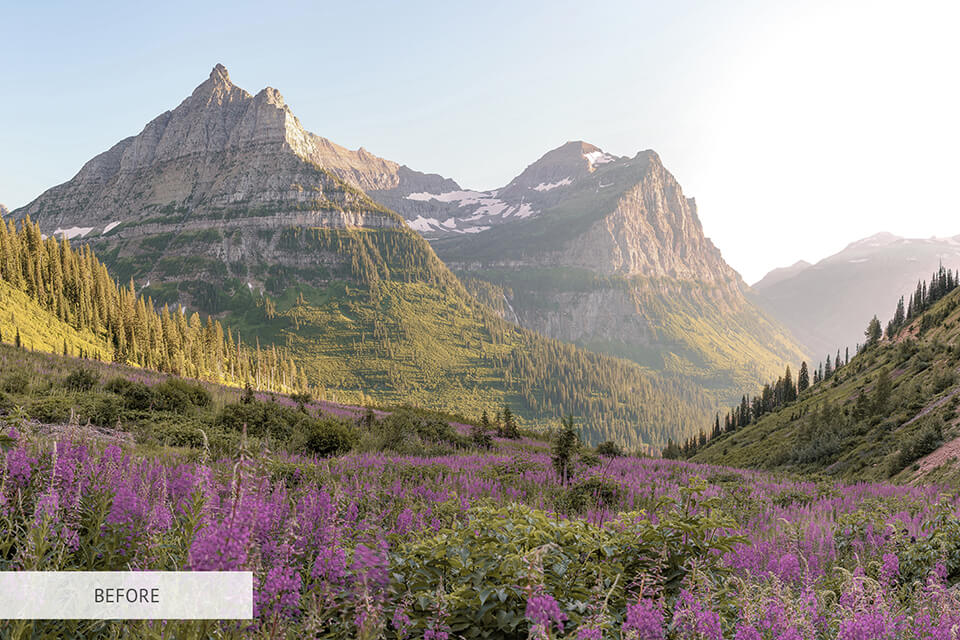 free photoshop action for landscape photos