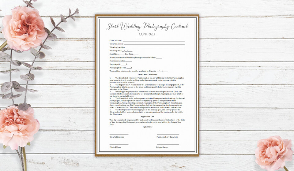 drawing up a contract