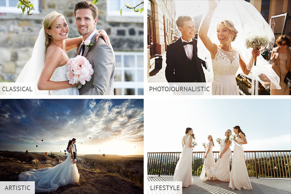 wedding photography styles