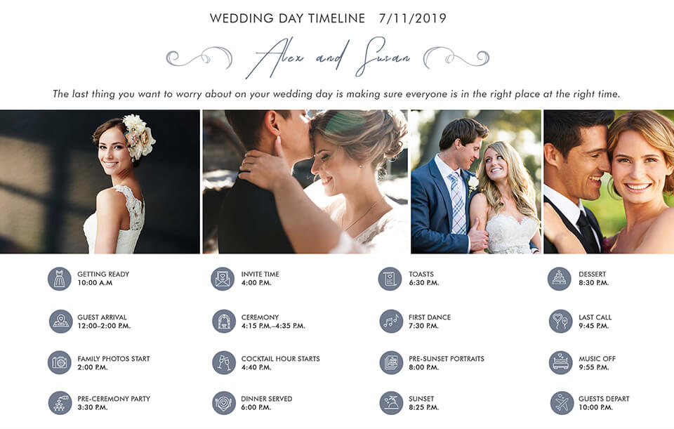 what to tell your wedding photographer