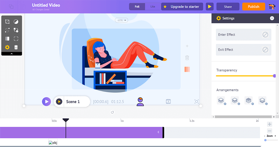 animaker interface adobe character animator alternative
