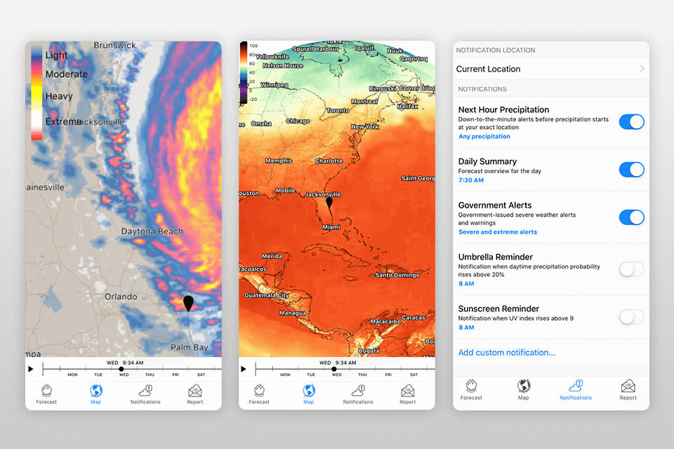 dark sky milky way app interface