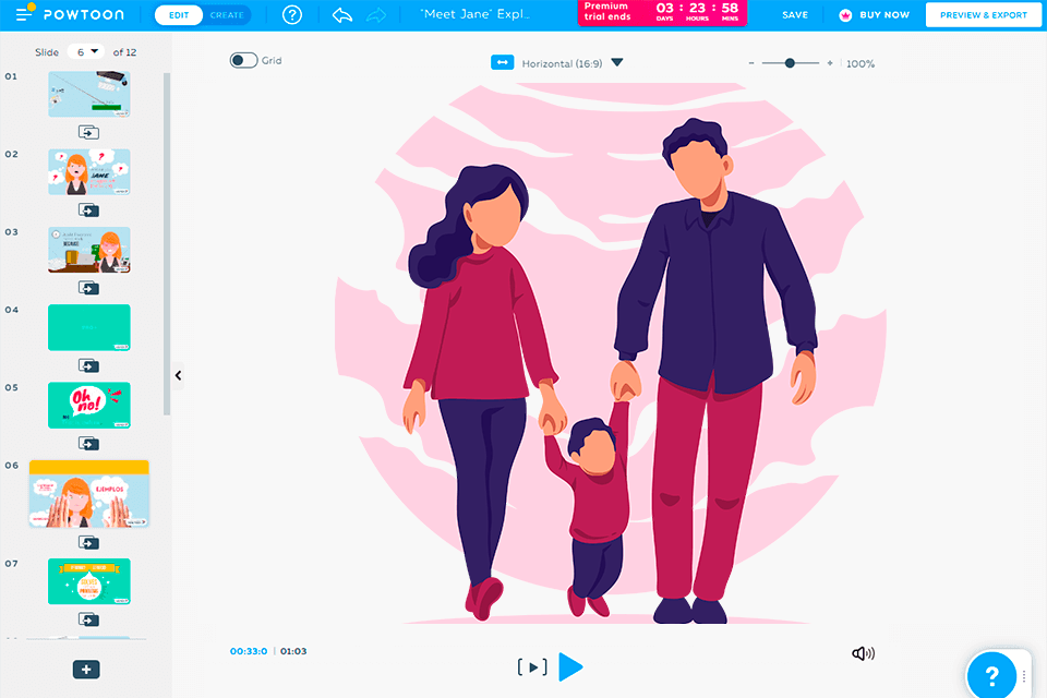 powtoon interface adobe character animator alternative