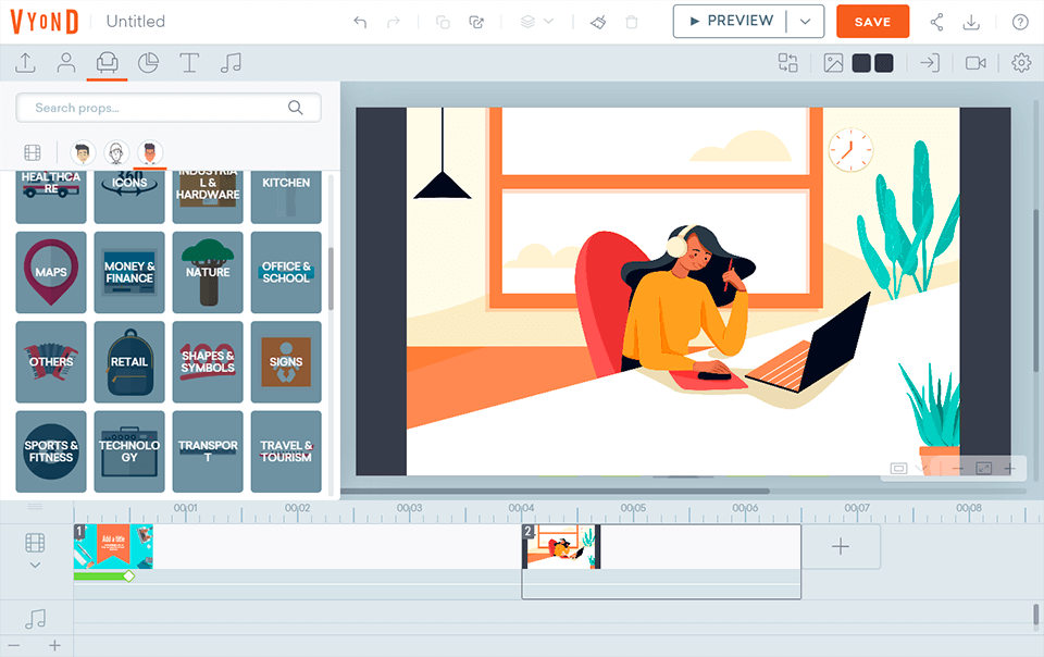 vyond interface adobe character animator alternative