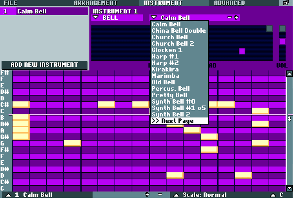 bosca ceoil free daw software interface