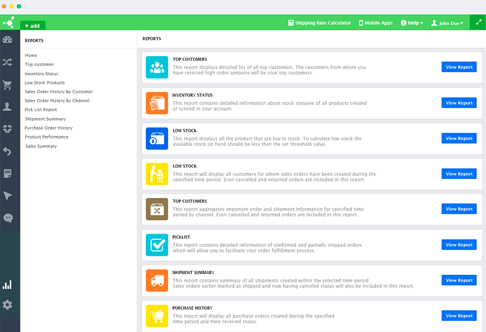 orderhive inventory management software interface
