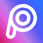 app per foto a schermo diviso picsart logo
