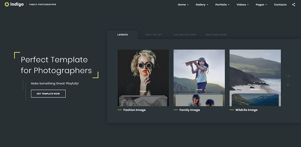 photography website builder templatemonster