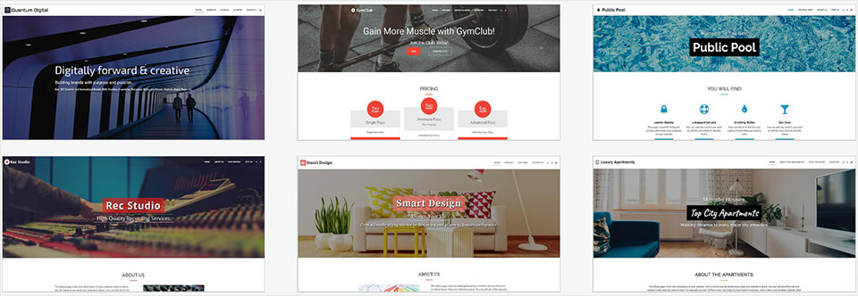 photography website builder site123