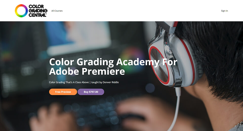 color grading academy for adobe premiere