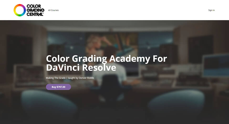 color grading academy for davinci resolve