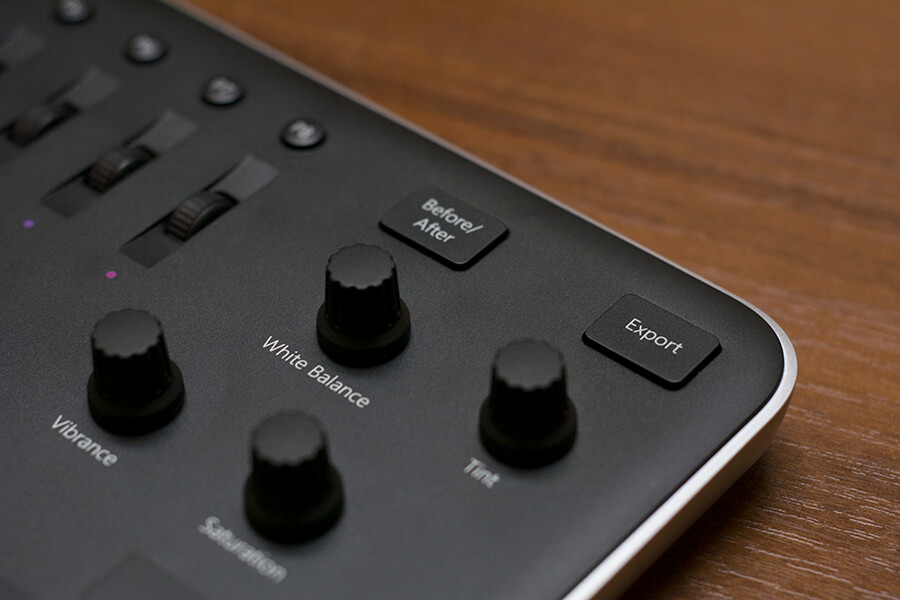before and after settings loupedeck photo editing console