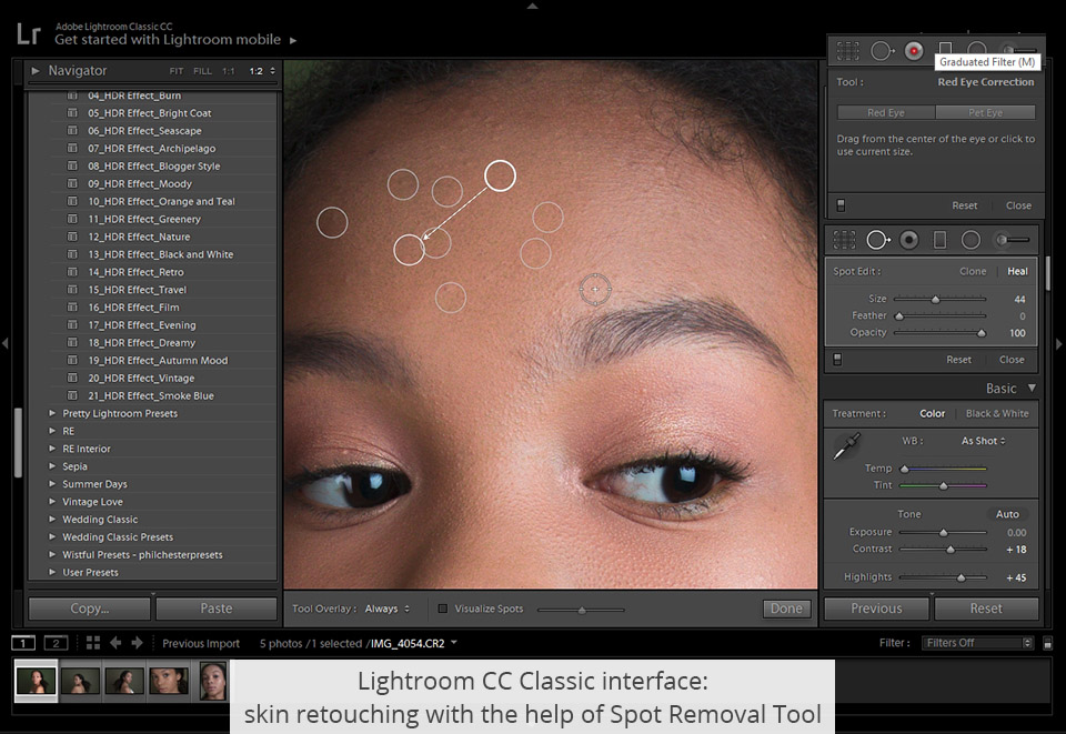 lightroom cc classic interface