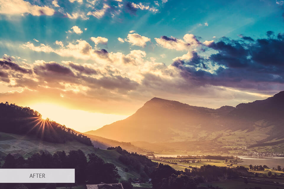 sunset lightroom preset