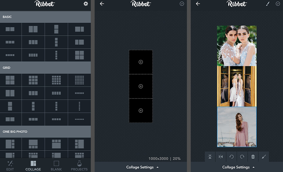 beste fotocollage app ribbet