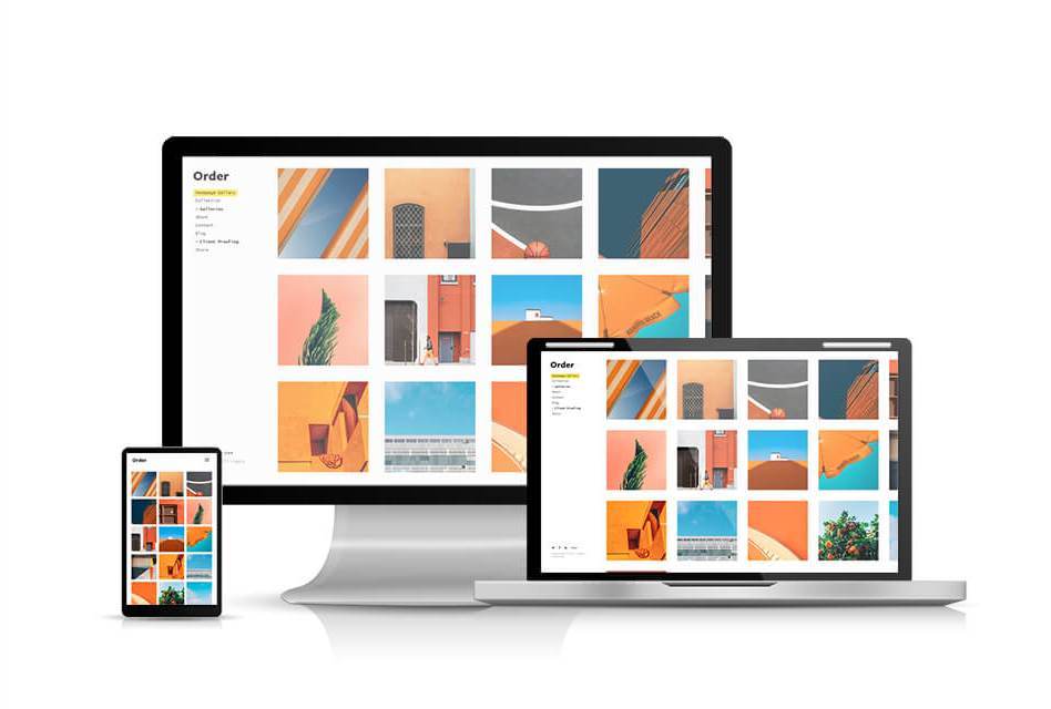 photography website builder format