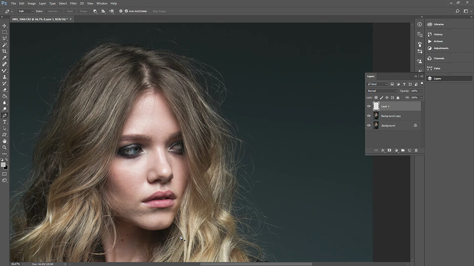 how to fix hair in photoshop