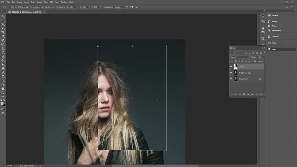 how to remove stray hairs in photoshop cc