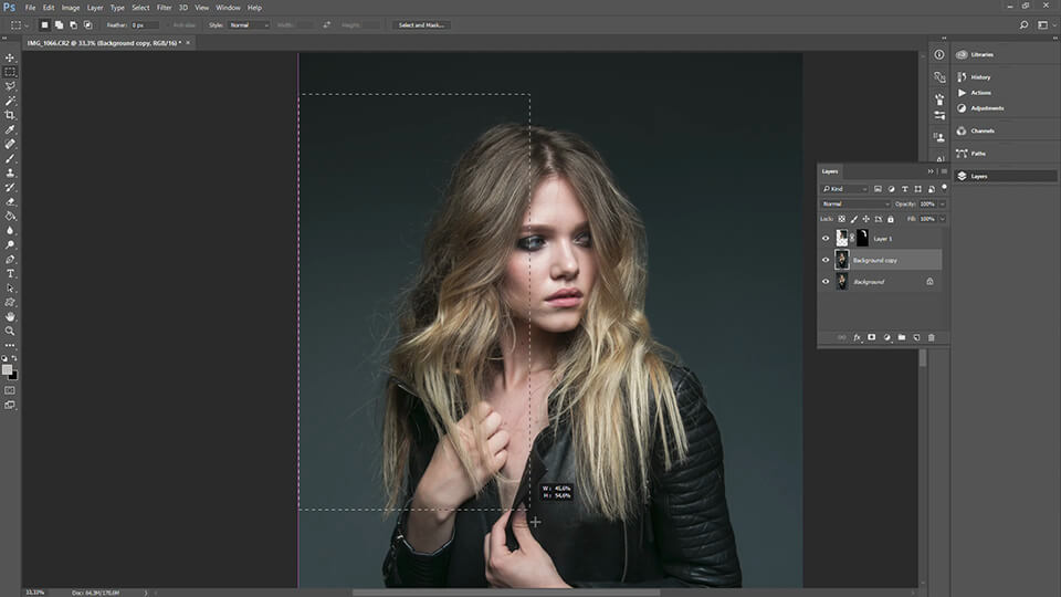 how to quickly remove stray hairs in photoshop