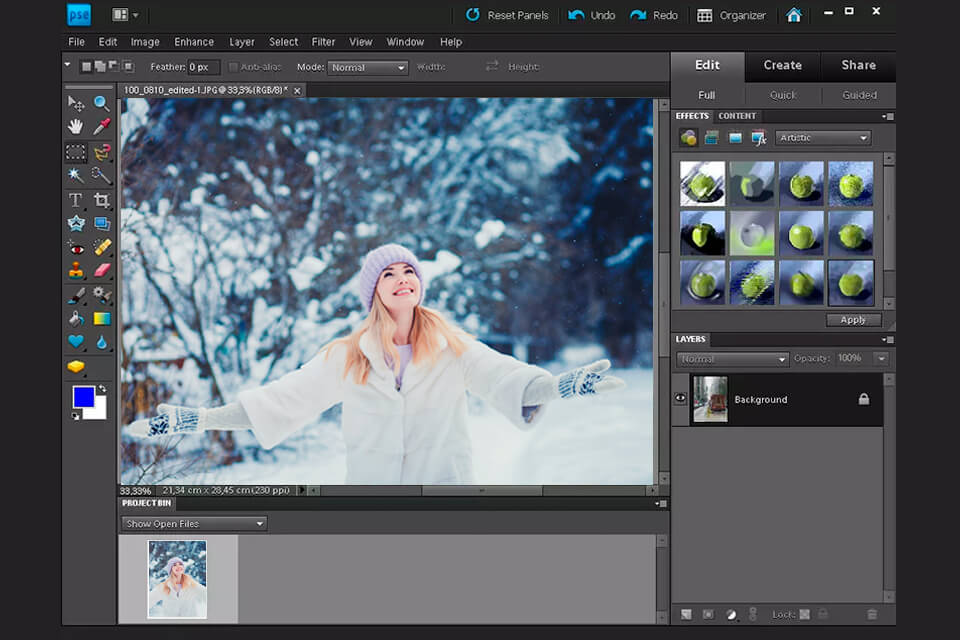 어도비 포토샵 엘리먼트 인터페이스