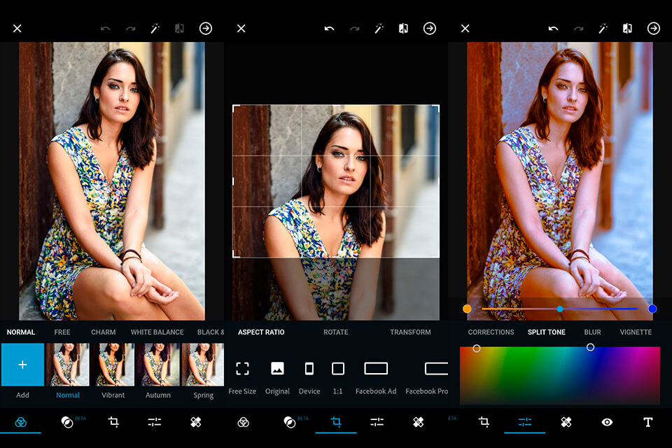 rozhraní photoshop express