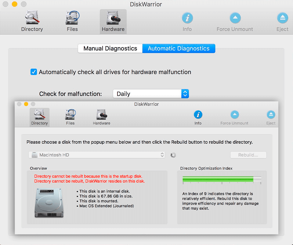 diskwarrior mac data recovery software