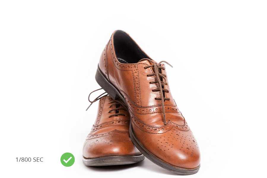 clothing photography shutter speed