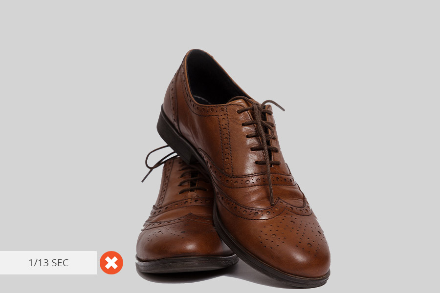 clothing photography shutter speed