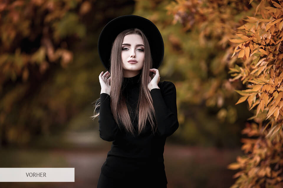 Photoshop Overlay Bokeh vorher und nachher