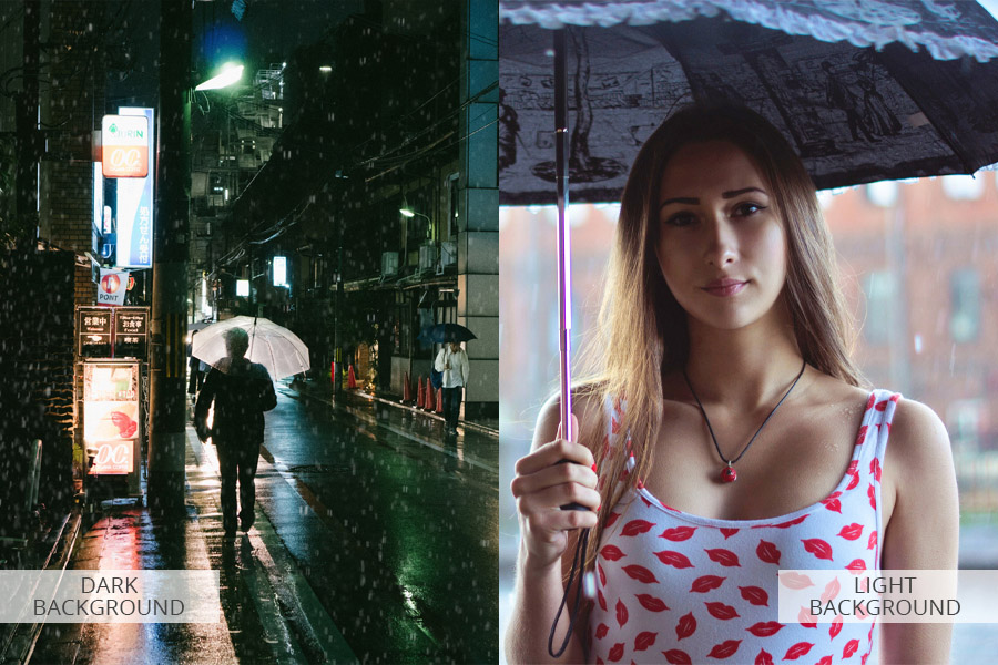 portrait photography in the rain
