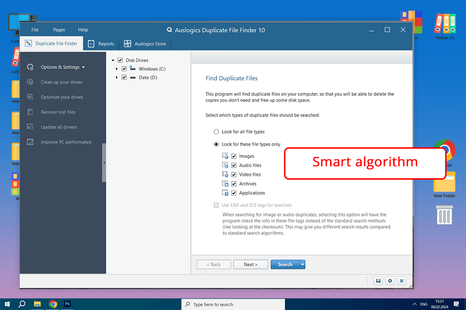 auslogics best duplicate video finder website
