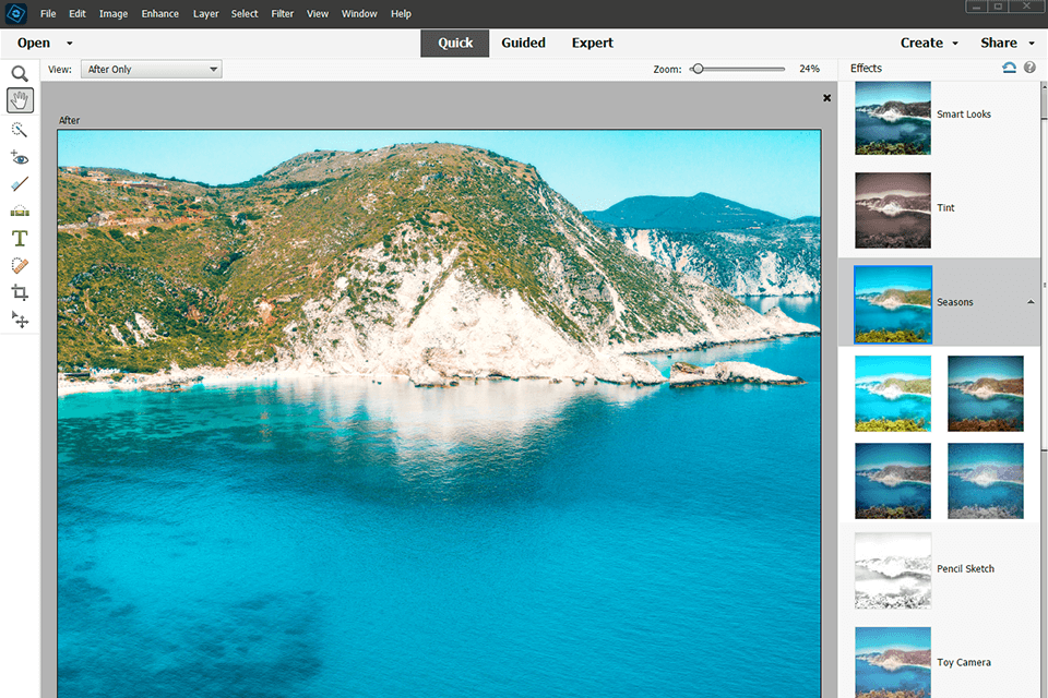 عناصر واجهة الفوتوشوب