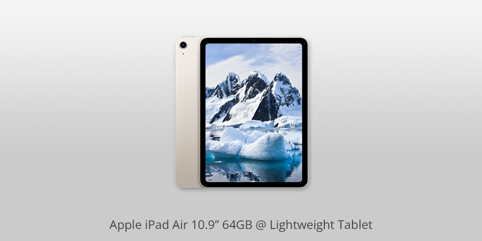 apple ipad air lightweight tablet