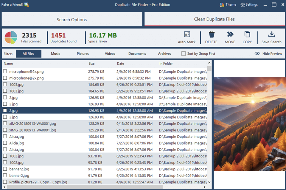 ashisoft best duplicate file finder