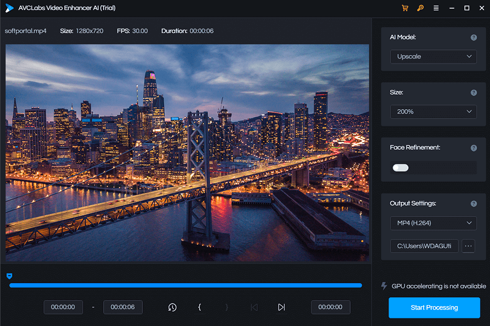 avclabs video quality enhancer interface