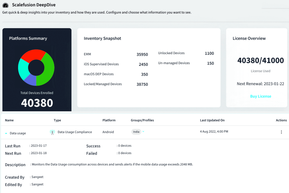scalefusion mobile device management software