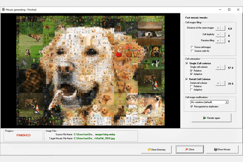 aolej photo mosaic software
