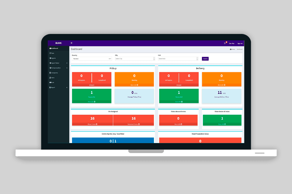 blink free pos software interface