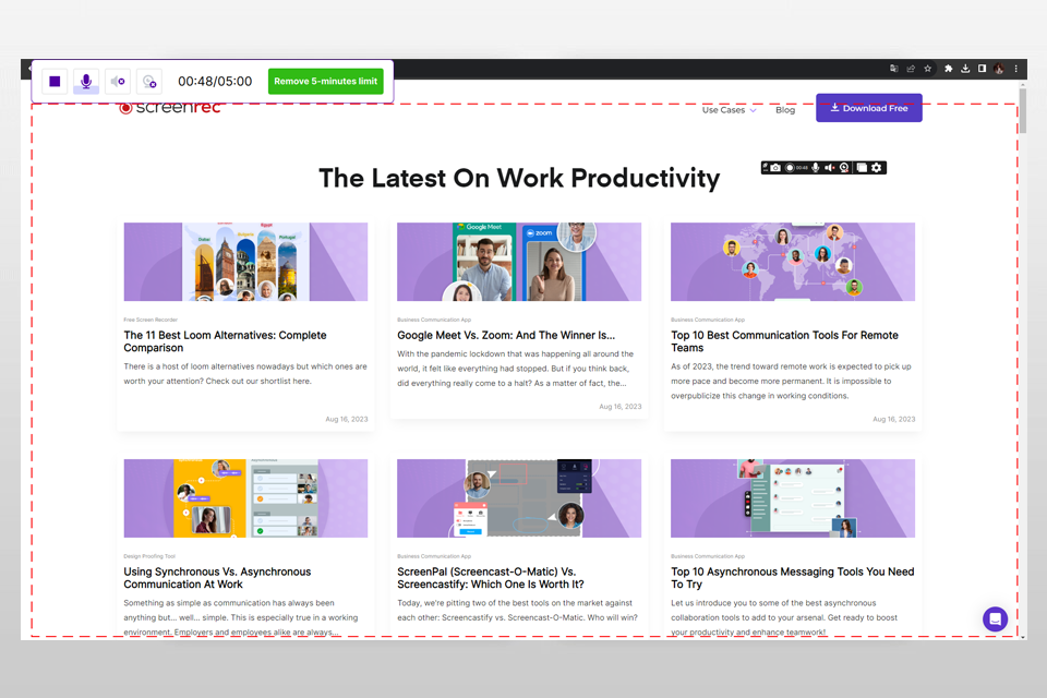 screenrec camtasia alternative 