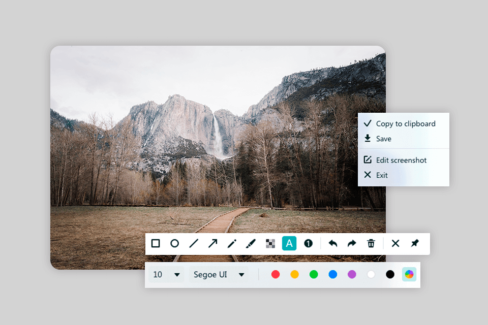 easeus screenshot snipping tool interface