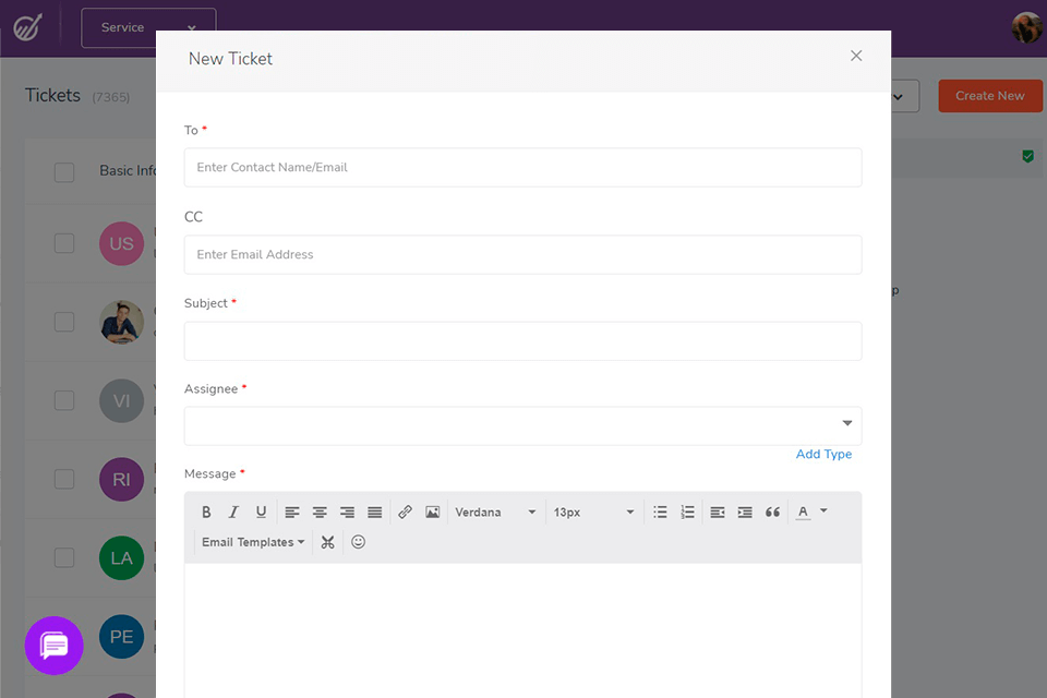 engagebuy help desk software interface