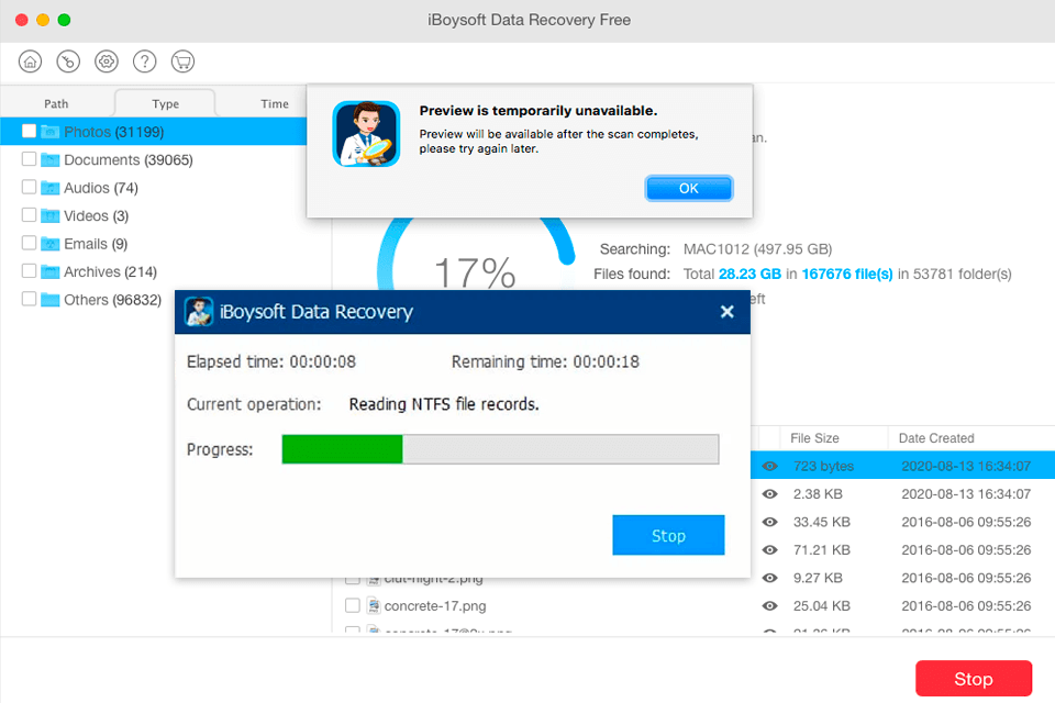 iboysoft mac data recovery software interface