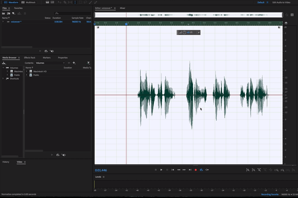 adobe audition interface