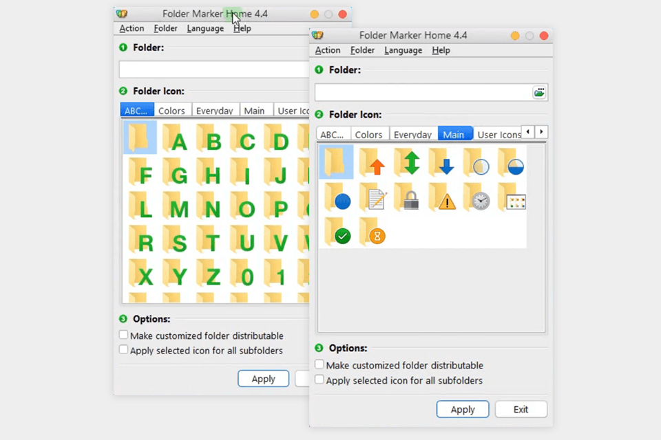 folder marker windows 10 tools