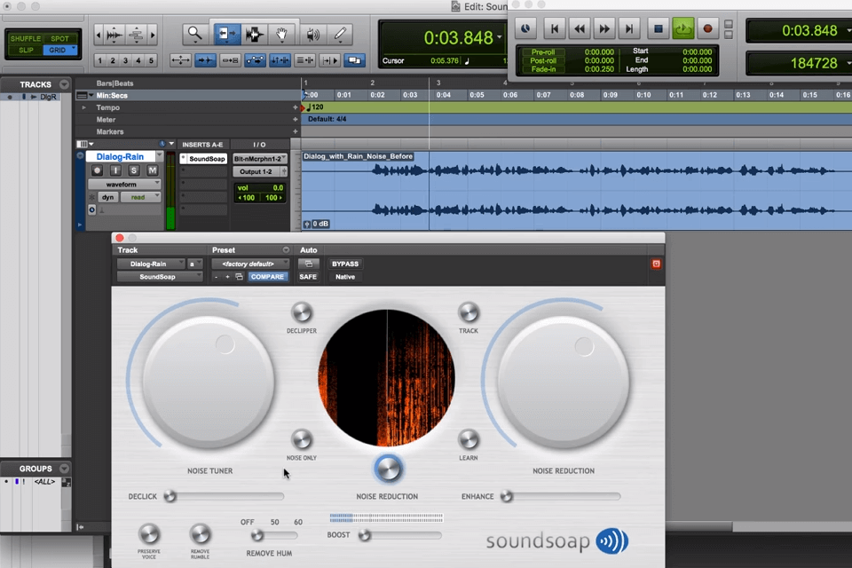 soundsoap 5 audio restoration software interface