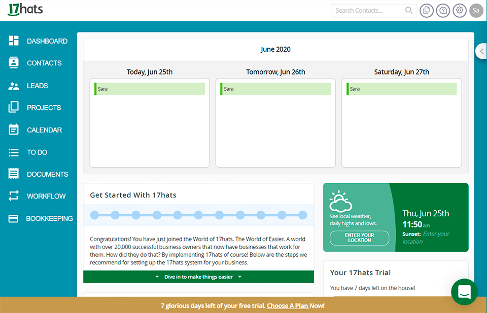17hats أفضل واجهة لبرامج إدارة استوديو التصوير