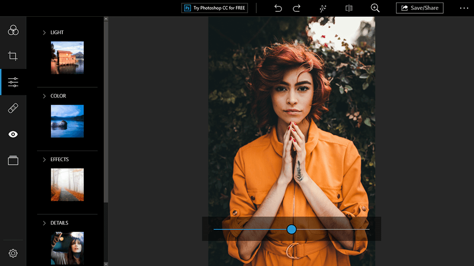 photoshop express interface