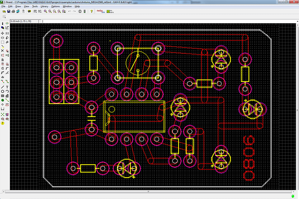 eagle free pcb design software interface