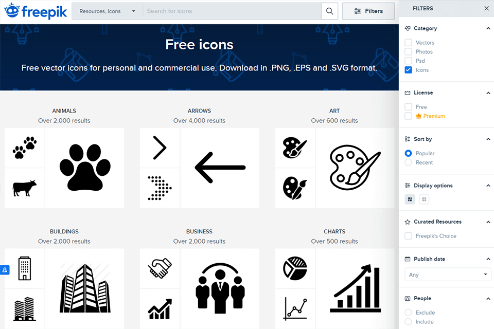 freepik free stock icons interface